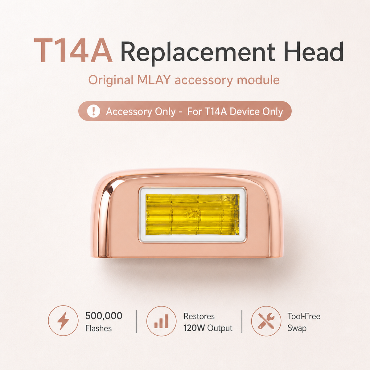 MLAY Replaceable Specified Lamp Heads for T14A, 500,000 Flashes,Not Compatible with T14B Pro